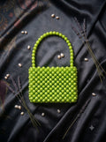 Handcrafted Beaded Mini Handbag – Trendy Aesthetic Pearl & Bead Shoulder Bag
