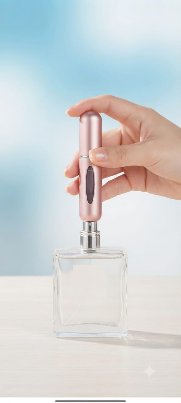 Portable Mini Perfume Atomizer – 5ml Refillable Travel Fragrance Spray Bottle . Part of 3