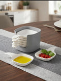 1 Set of 6 Pieces Food Sauce Dishes – Tomato Shape Dipping Bowls for Snacks & Seasoning