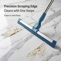 2-in-1 Mop & Wiper – Silicone Scraper Broom Magic Wiper & Floor Scrub Brush