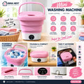 Mini Washing Machine - 2 in 1 Portable Washing Machine with Dryer