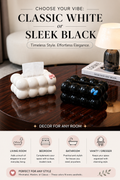 Aesthetic Bubble Ball Tissue Box Cover – Modern Geometric Facial Tissue Holder